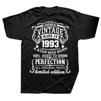 Потрясающая новинка 1993 года, винтажные футболки, уличная одежда из хлопка с графическим рисунком, подарки на день рождения, футболки в летнем стиле, мужская одежда